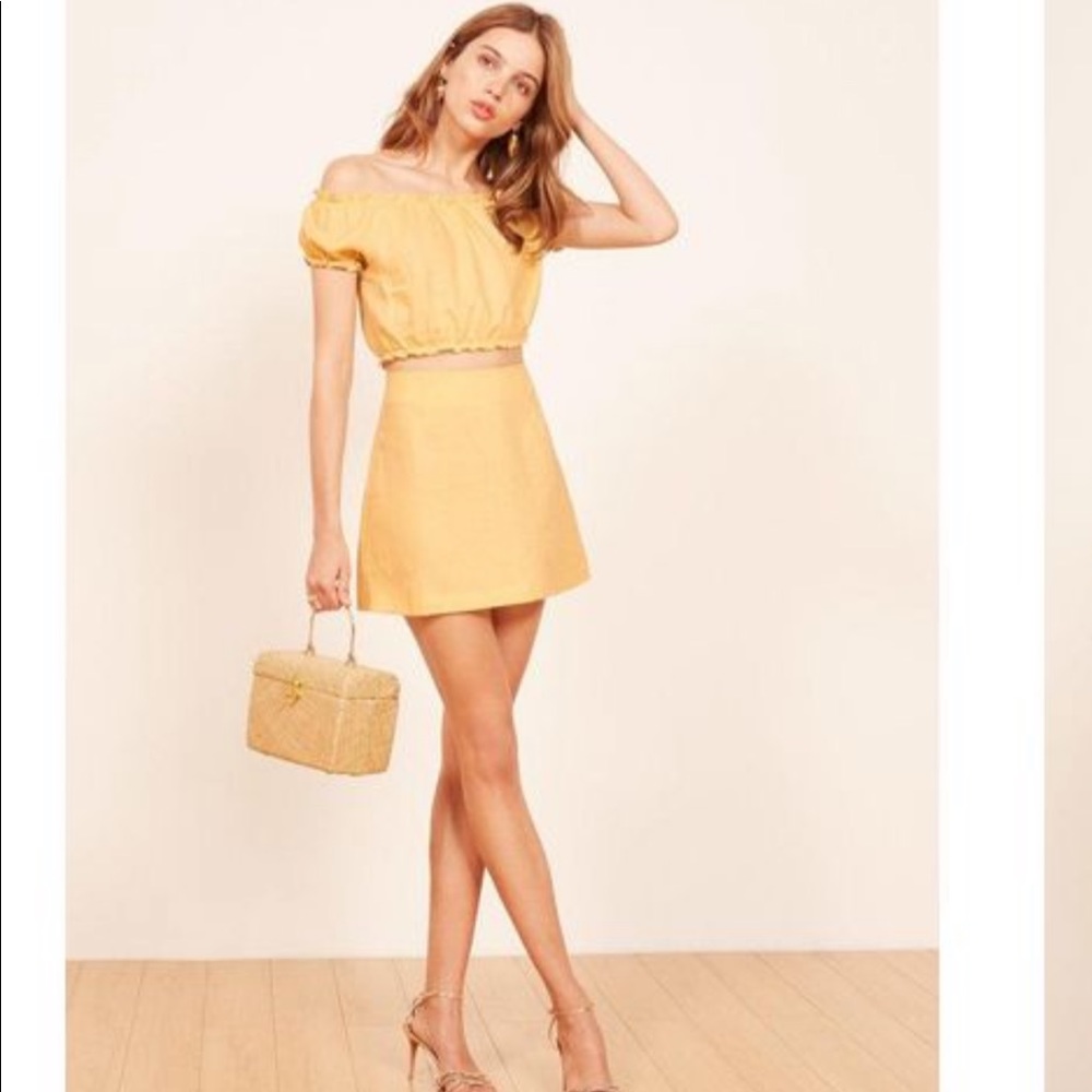 Reformation Set Lakely Top & Kash Skirt